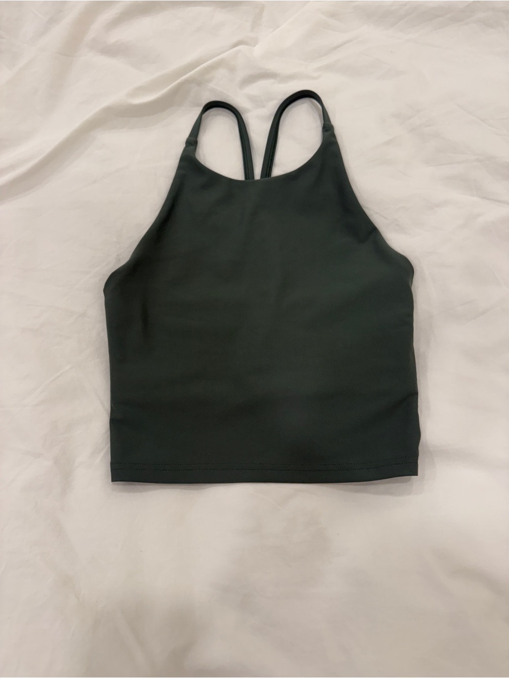 Old Navy Active Green PowerSoft Bra/Crop Top (color 3rd photo accurate color)